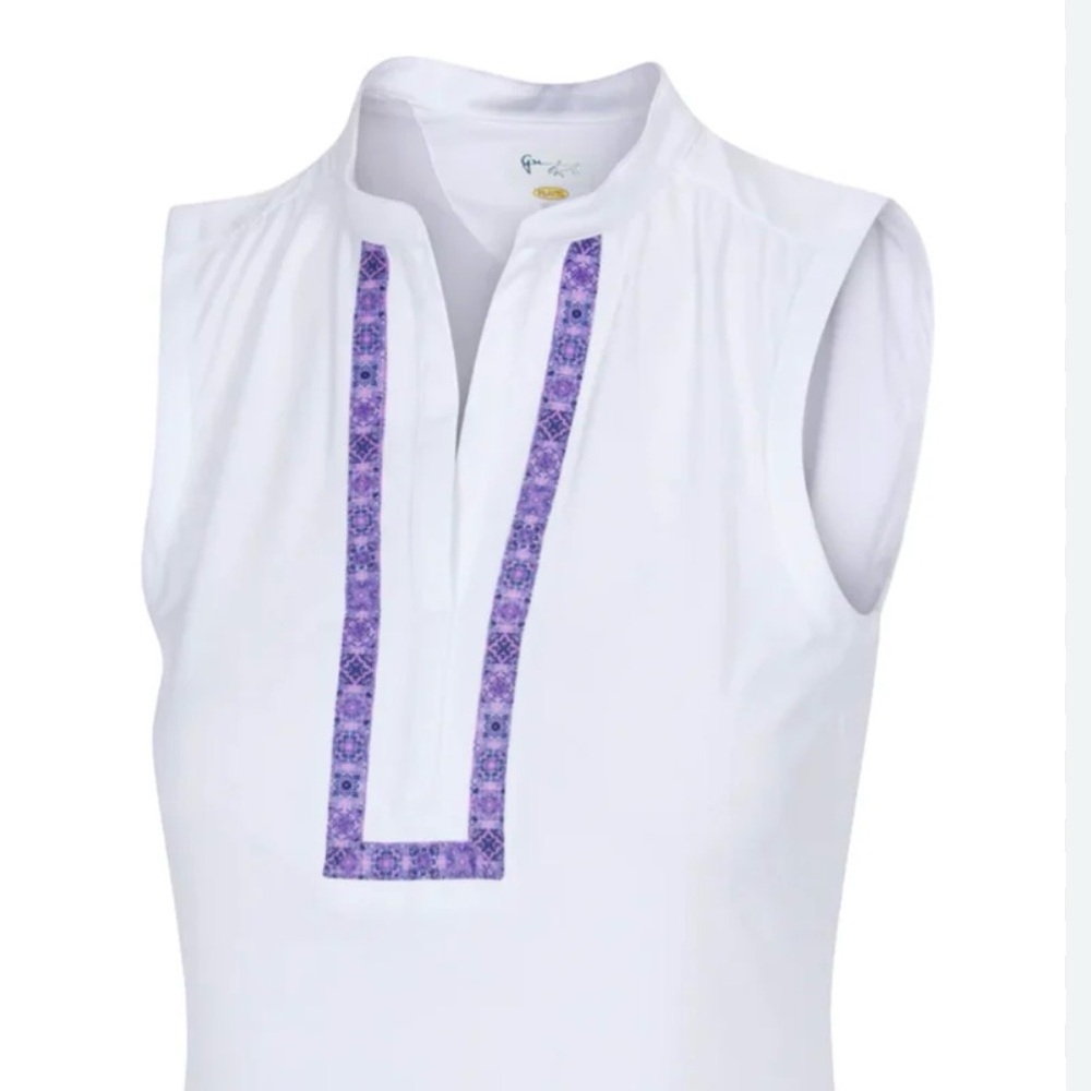 Greg Norman Collection Women's Mira PlayDry Sleeveless Golf Top; Sz: L; Like New